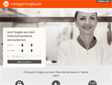 Tablet Screenshot of metzgersingles.de